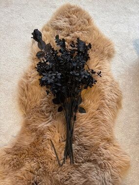 Black Faux Floral Bouquet Accent - Home Accents